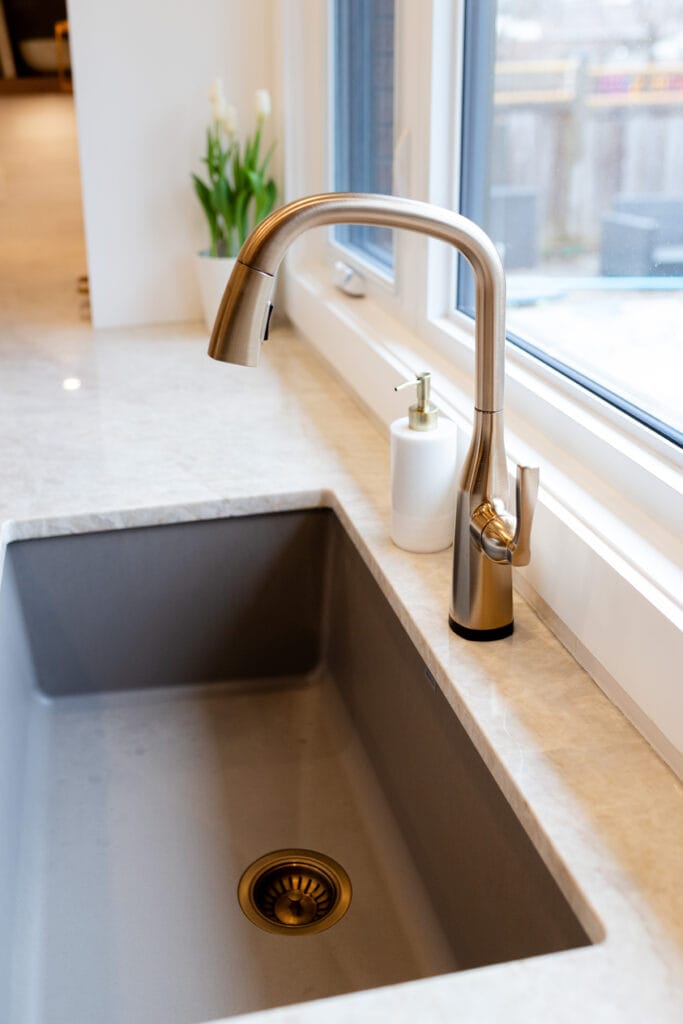 MAG Interior Design Roger Road Project Kitchen Faucet. Stone Design Concepts Portfolio 7